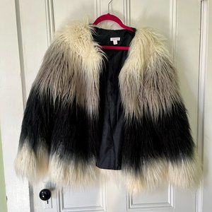 mob wife aesthetic fuzzy jacket